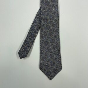 Westbury Collection Gray Paisley Italian Silk Tie Mens OS
